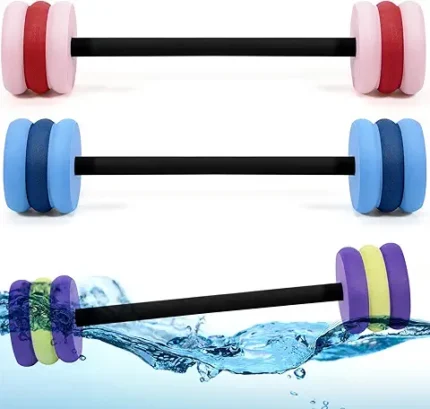 6 pack long aquatic exercise dumbbells pool aquatic fitness dumbbells eva foam water aerobics equipment with high density for weight loss water sport fitness tool
